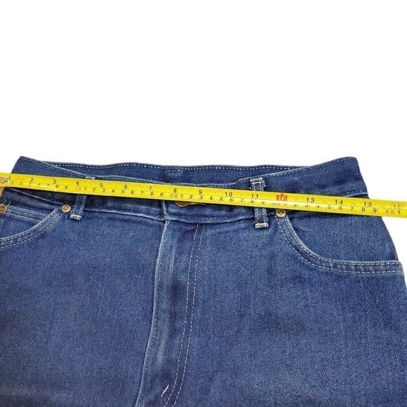 Chic 80s Jeans Women Blue Straight Denim Size 16 Short Length Measures 30x27 - Picture 5 of 10